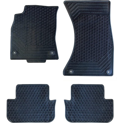 Tappetini Auto Compatibili Con A4 Tappeti Sagomati In Gomma Anteriori e Posteriori Accessorio Per Interni Tappetini Auto Compatibili Con A4 Tappeti Sagomati In Gomma Anteriori e Posteriori Accessorio Per Interni